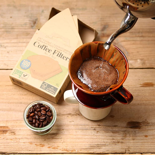 Making Pour Over Style Coffee With Fresh Beans And If You Care Cone Shape Coffee Filters