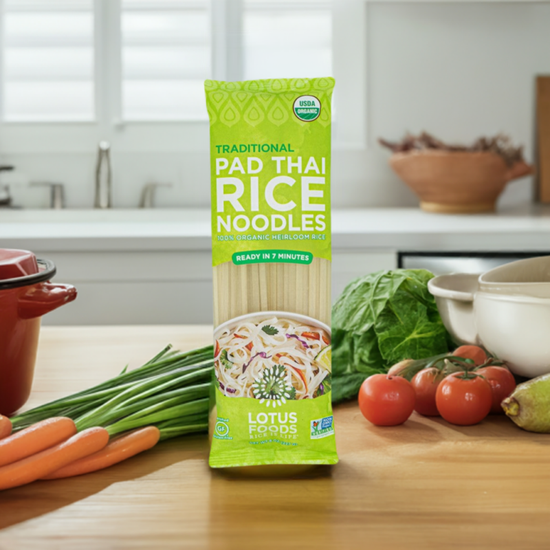 Lotus Foods Pad Thai Noodles Are Ideal For Fresh Recipes of Traditional or New Flavors With Clean Food Power
