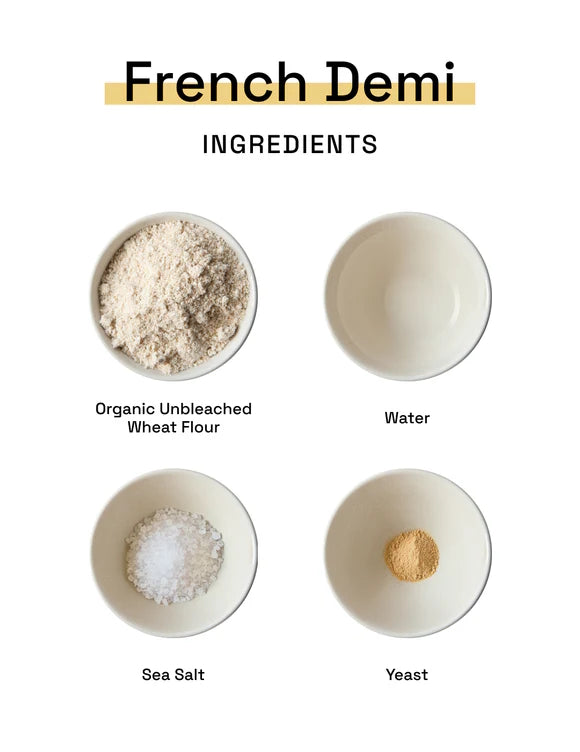 The Essential Baking Company French Demi Bread Made With 4 Ingredients Organic Clean Food