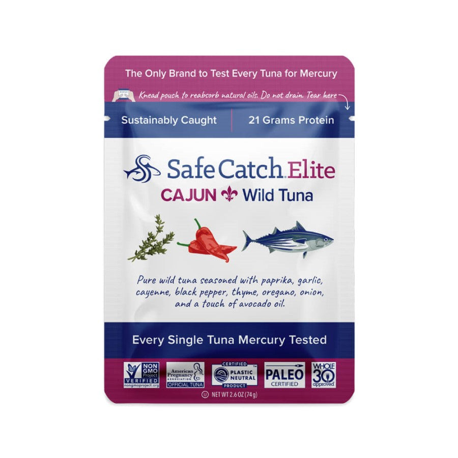 Safe Catch Elite Cajun Wild Tuna Pouch 2.6oz – Terra Powders