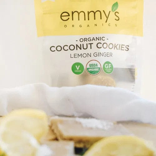 Lemon Ice Cream Slices Recipe Using Gluten Free Emmys Organic Lemon Ginger Coconut Cookies