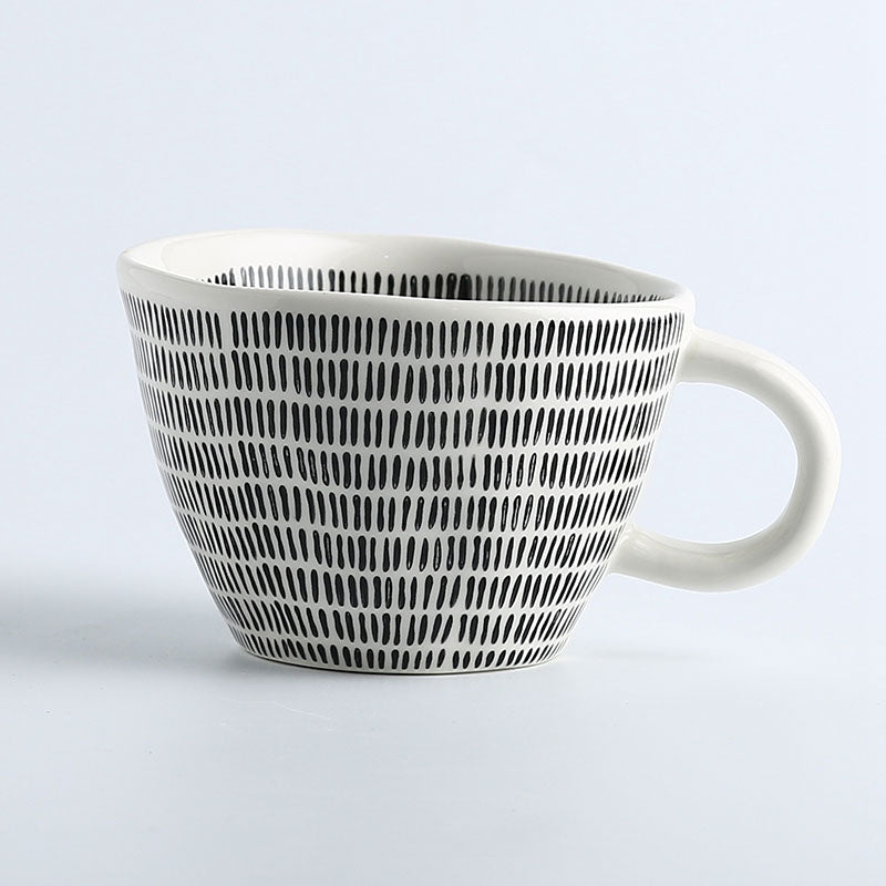 Tally Artistic Style Irregular Shaped Ceramic Mug
