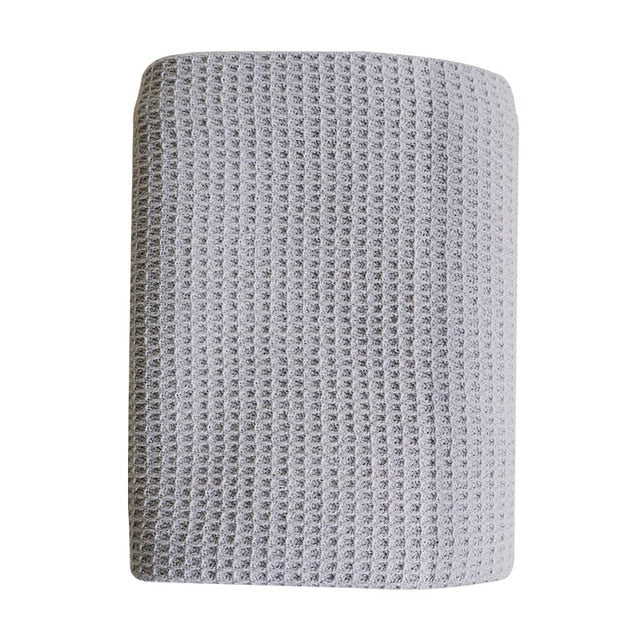 Pure Cotton Waffle Knit Kitchen Hand Towel Grey Color