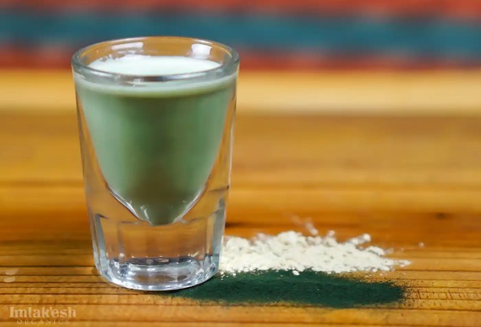 Imlakesh Recipe Maca Green Shot With Organic Maca And Spirulina Powders