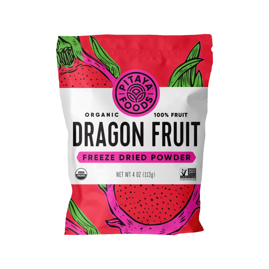 Pitaya Foods Organic Dragon Fruit Freeze Dried Powder 4oz