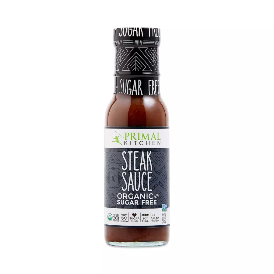 Primal Kitchen Organic and Sugar Free Steak Sauce, 8.5 Ounce -- 6