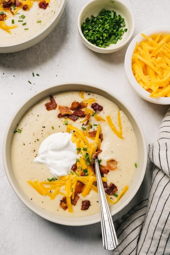 Organic Bonafide Provisions Recipe The Ultimate Loaded Baked Potato Soup