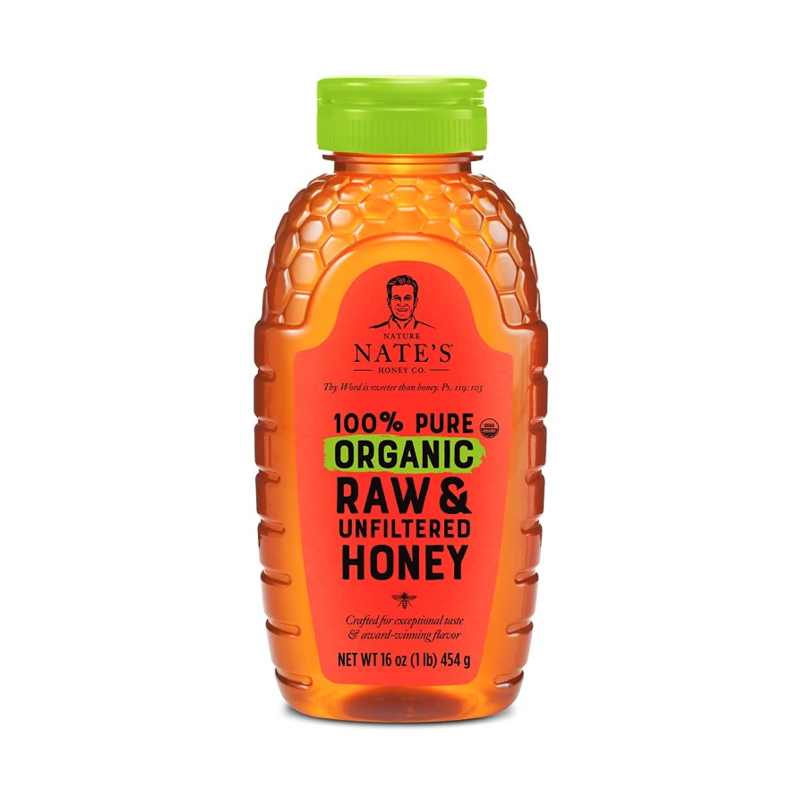 Nature Nate's Honey Co 100% Pure Organic Raw & Unfiltered Honey 16oz