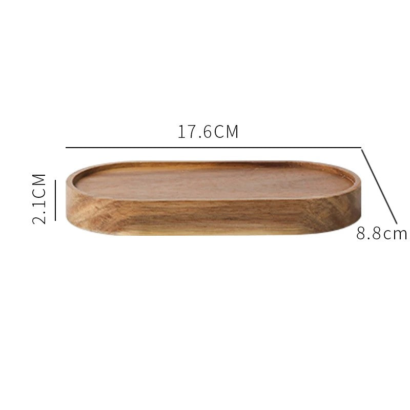 Organic Modern Style Wood And Ceramic Sealable Food Storage Two Jar Tray Size Measurements