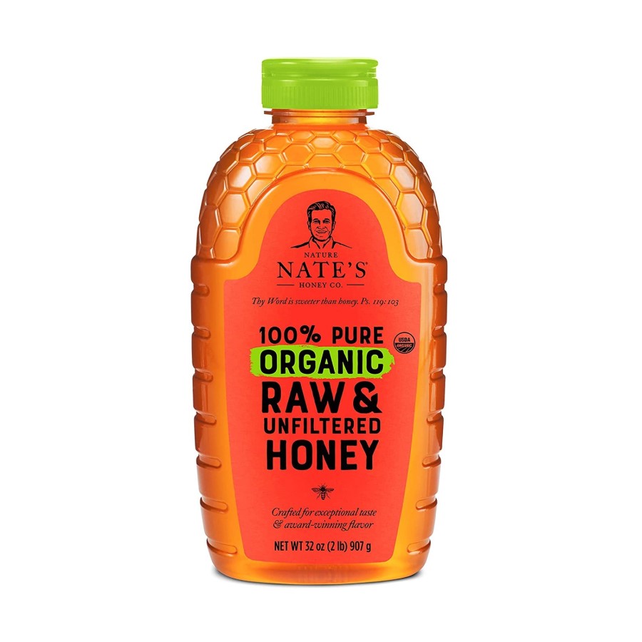 Nature Nate's Honey Co 100% Pure Organic Raw & Unfiltered Honey 32oz