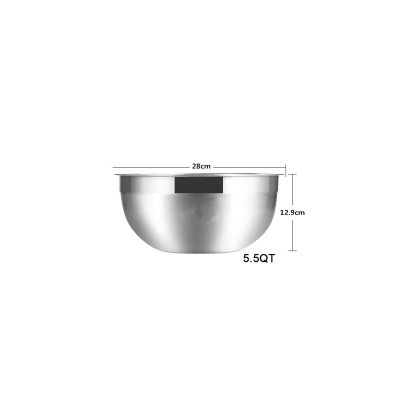 Stainless Steel 5.5 Quart Mixing Bowl