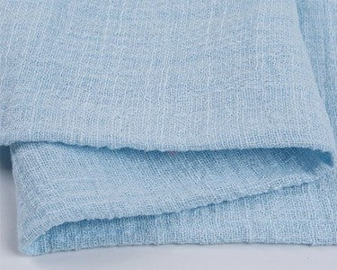 Baby Blue Color Cotton Rustic Style Gauze Cloth Napkin