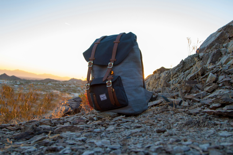 Backpack For Carrying Healthy Snacks And Organic Trail Mix On Outdoor Adventures