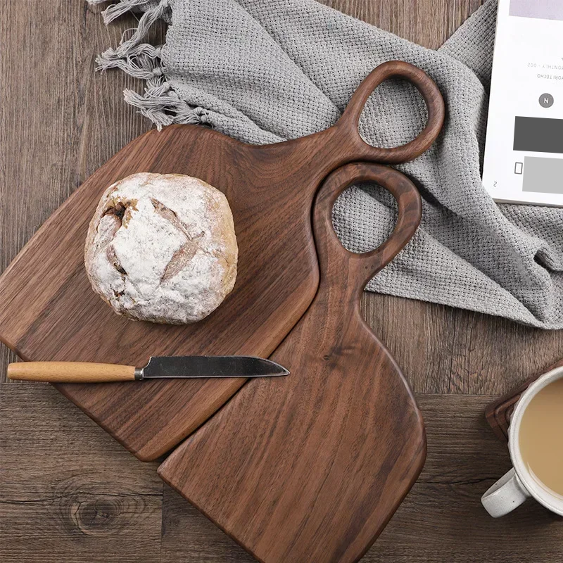 Cozy Vibes With Baked Bread On Farmhouse Style Cutting Boards Made Of Walnut Wood