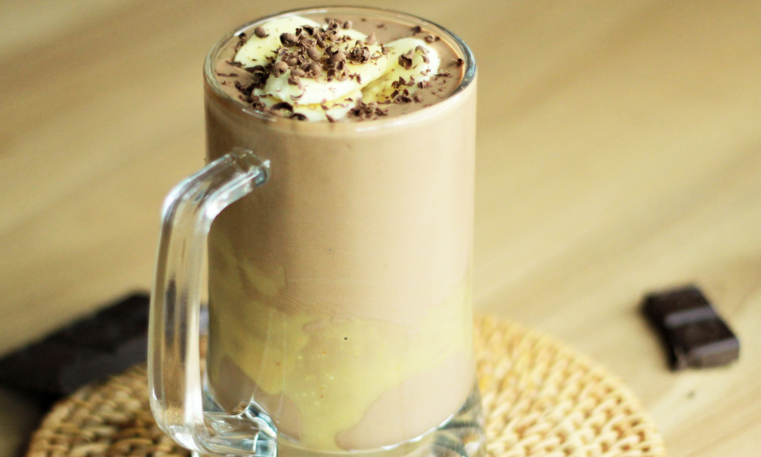 Banana Chocolate Smoothie Using Plant Based BAMNut Milk WhatIF Foods Dairy Free Recipe