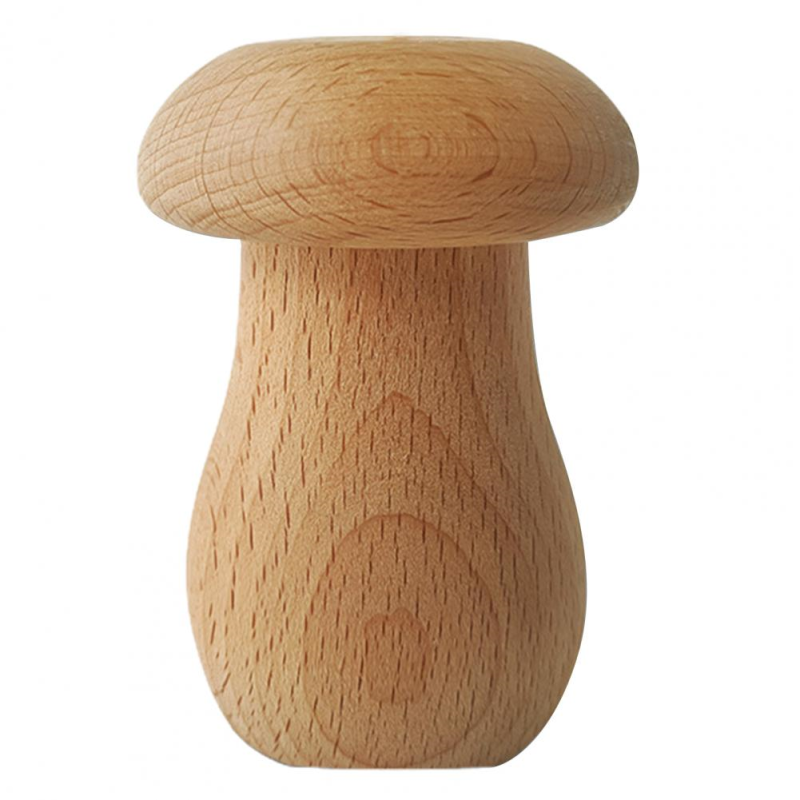 Beech Wood Mushroom Shape Toothpick Shaker