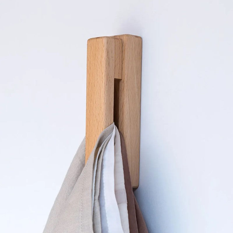 Marble Slide Wood Towel Holder With Easy Mount – Terra Powders