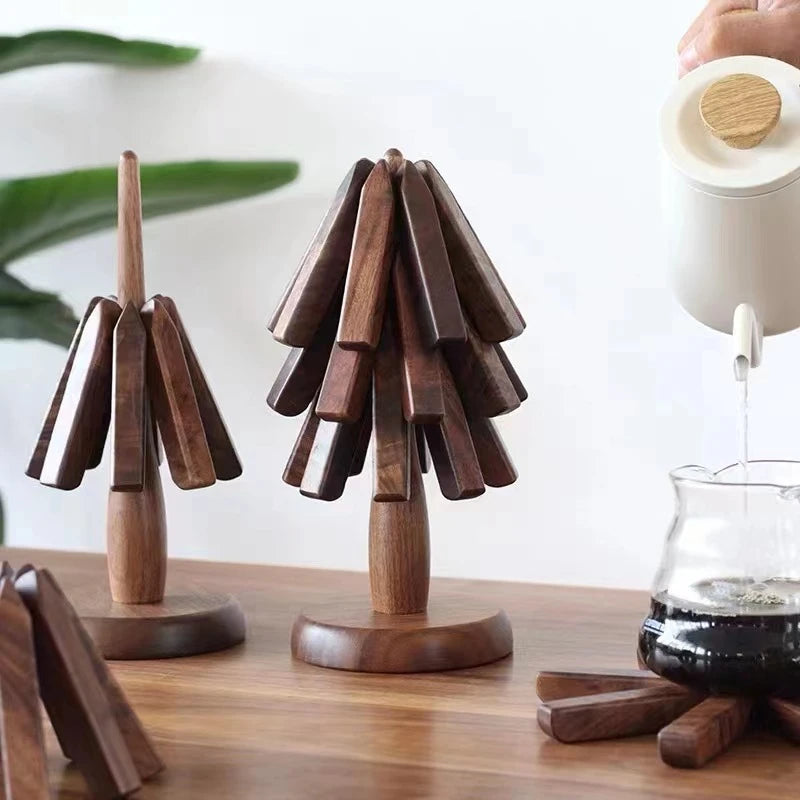 Trivett Tree Wood Collapsible Hot Pad Trivet Tree – Terra Powders
