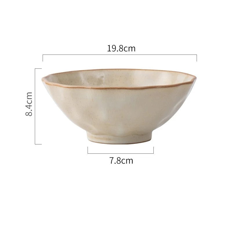 Ceramic Bowl C Size Measurements Creamery Color Prairie Farmhouse Tableware