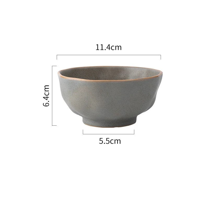 Ceramic Bowl E Size Measurements Conifer Color Prairie Farmhouse Tableware