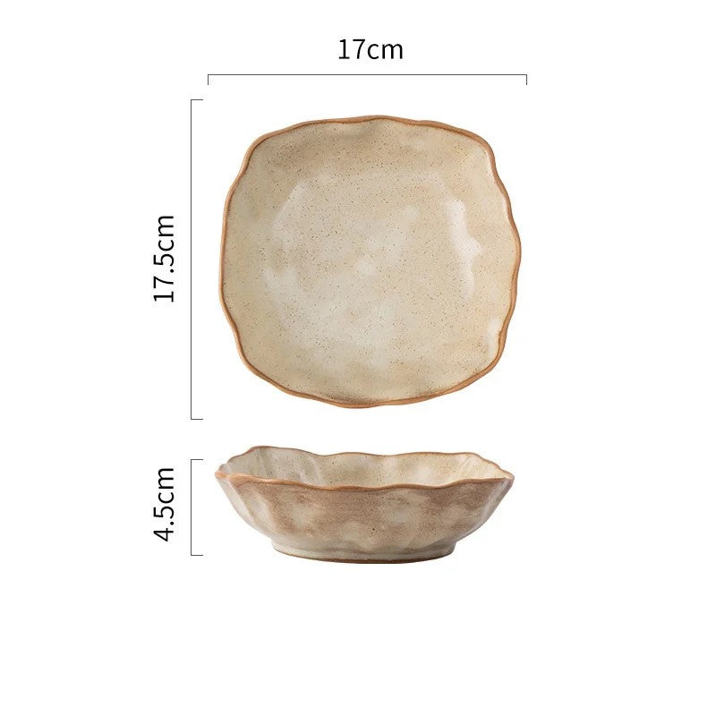 Ceramic Bowl F Size Measurements Creamery Color Prairie Farmhouse Tableware