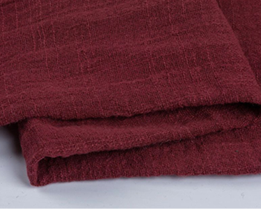 Burgundy Color Cotton Rustic Style Gauze Cloth Napkin
