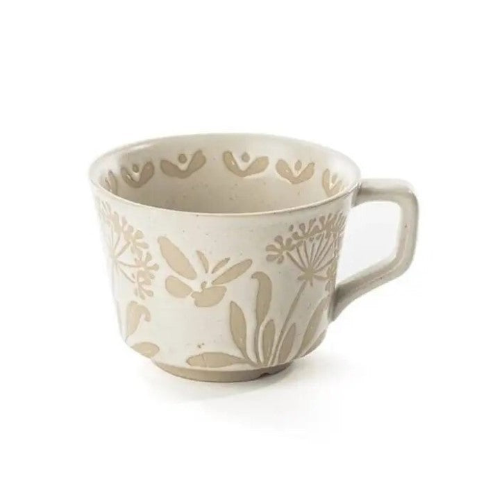 Butterfly Garden Organic Botanics Ceramic Tea Cup With Exposed Base