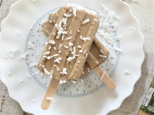 Caramel Tahini Popsicle Recipe Using Once Again Sesame Seed Tahini A Healthy Coconut Summer Fudgesicle Idea
