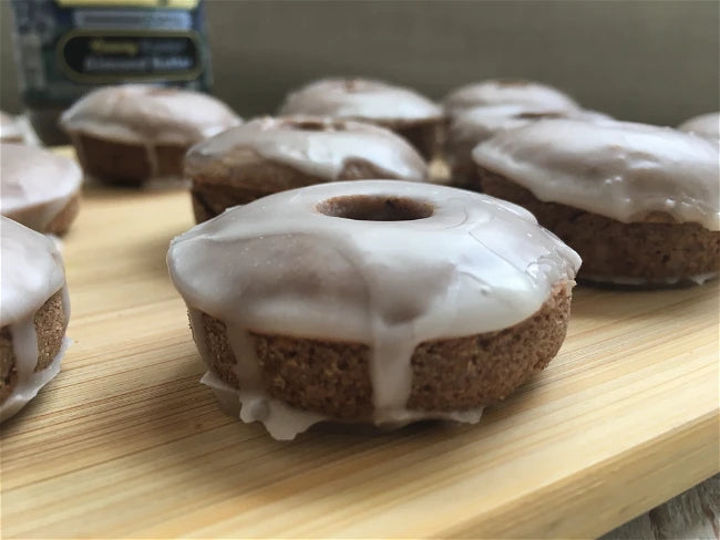 Once Again Crunchy Almond Butter Recipe Cinnamon Roll Donuts