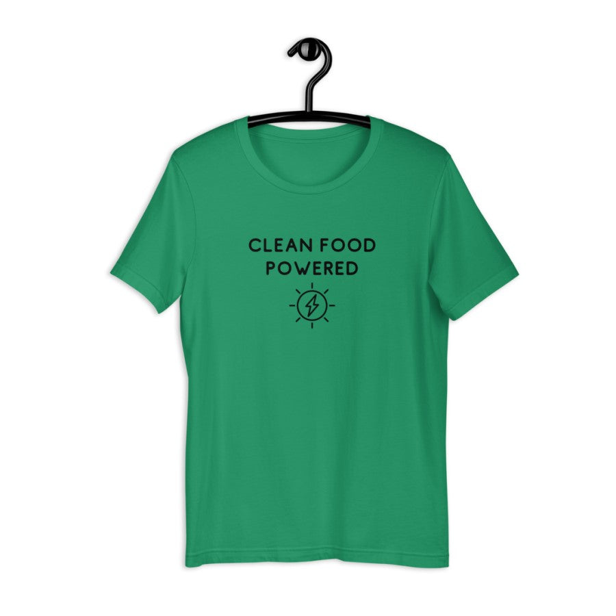 Terra Powders Clean Food Powered Shirt Short Sleeve Tee Shirts For Healthy Foodies