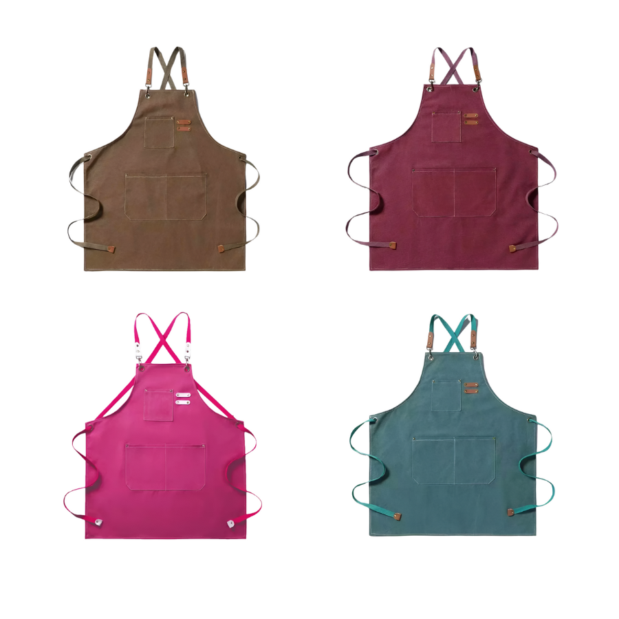 Procook Apron Cookout Style Cotton Canvas Kitchen Apron With Pockets – Terra Powders