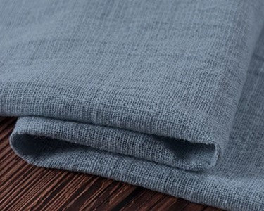 Dusty Blue Color Cotton Rustic Style Gauze Cloth Napkin