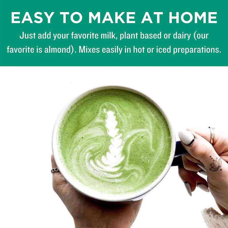 jade plant tea Organic Cafe Style Sweetened Matcha Latte Mix - Original 5.3oz
