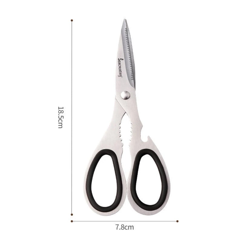 Kitchen Shears Size Measurements Of Everyday Stainless Steel Trimming Scissors