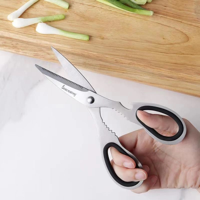 Stainless Steel Shears With Ergonomic Handle Scissors For Everyday Trimming And Cutting