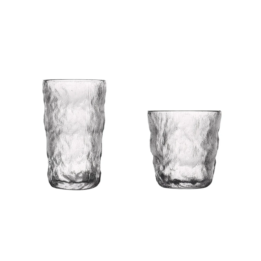 Glacier Ice Frosted Drinking Glasses Terra Powders