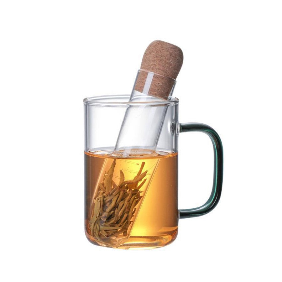 Glass Tube Loose Leaf Tea & Herb Infuser With Stopper