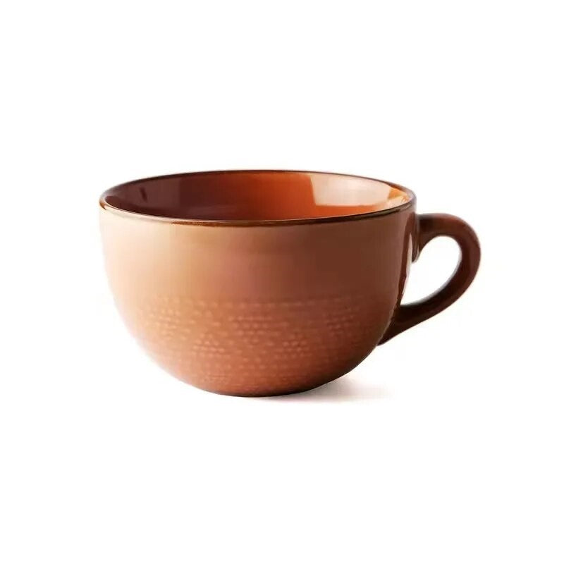 Morning Perk Ceramic Cereal Mug Granola Color Option Oversized Cup