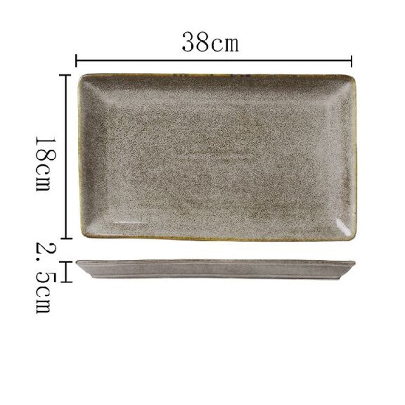 Bauernhof Russet Irregular Shaped Ceramic Tray B Size Measurements