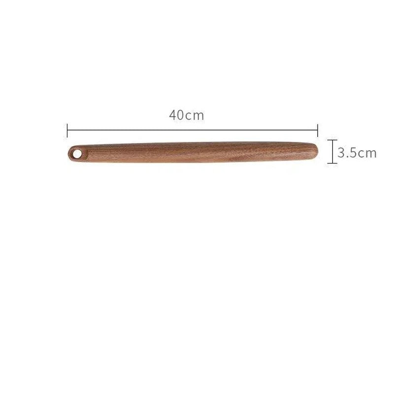 Harmony Farmhouse Style Walnut Wood Hangable Tapered Rolling Pin Size Measurements