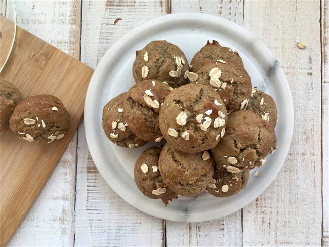 High Fiber Mini Muffins Once Again Healthy Baked Goods Recipe Using Creamy Roasted Almond Butter