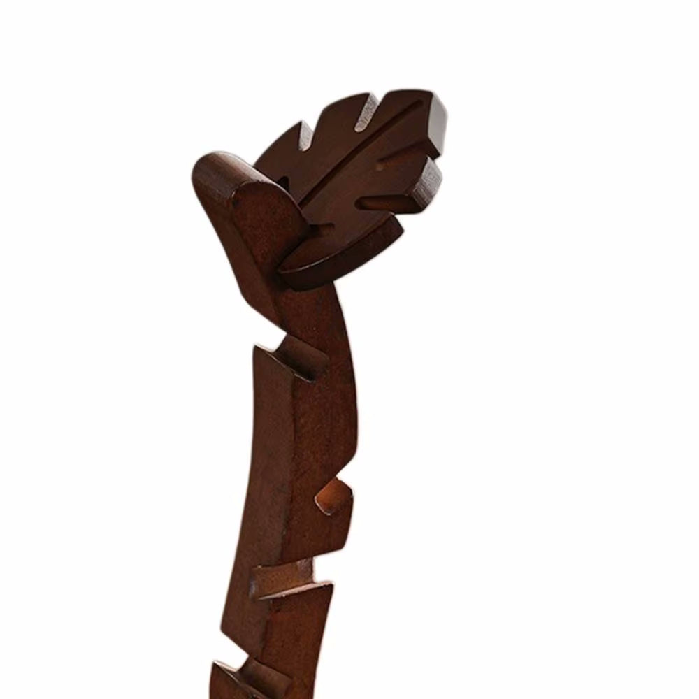 Wood Leaf Shaped Drink Coaster Tree