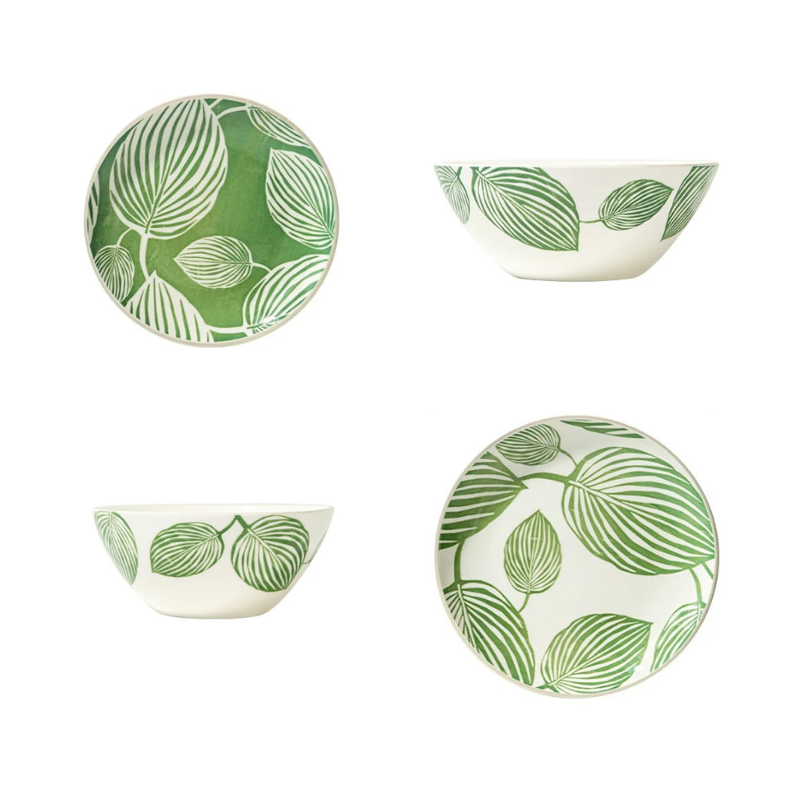 Leafy Green Ceramic Tableware