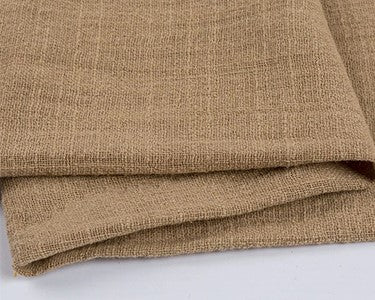 Light Brown Color Cotton Rustic Style Gauze Cloth Napkin