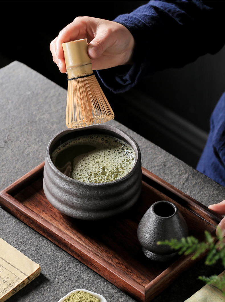 Real Matcha Green Tea Made The Ceremonial Way Using Complete Matcha Gift Set Of Tea Tools Including Bamboo Whisk