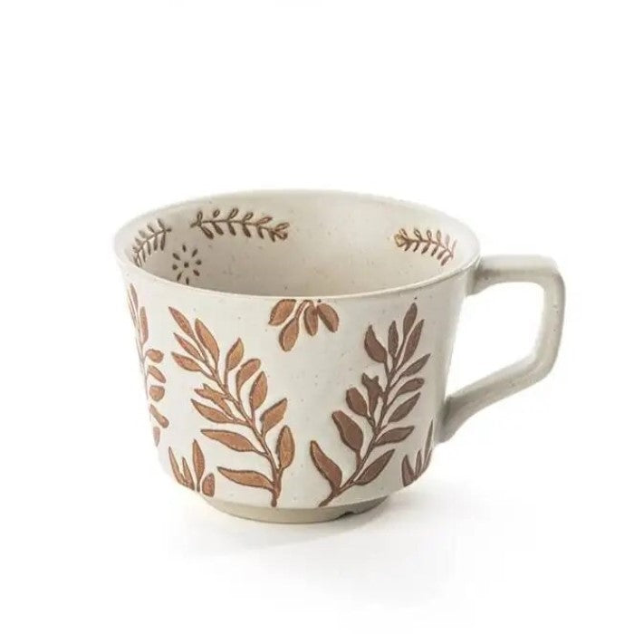 Olive Grove Organic Botanics Ceramic Tea Cup With Exposed Base