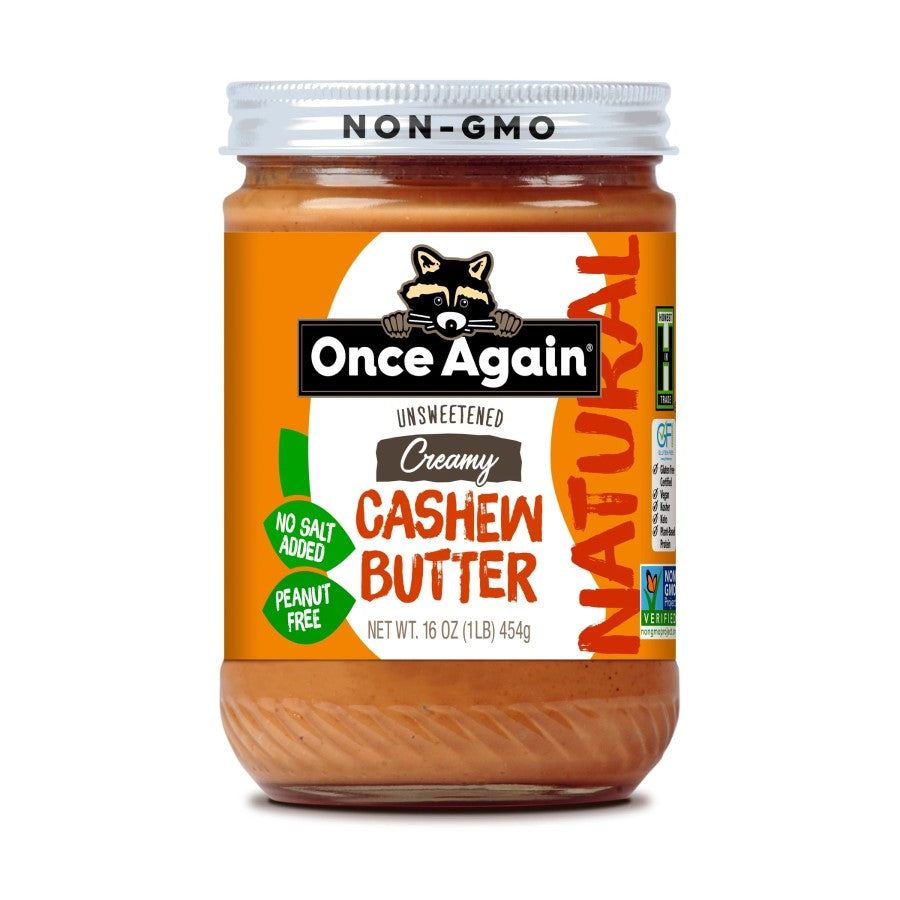 Once Again Non-GMO Cashew Butter Unsweetened 16oz
