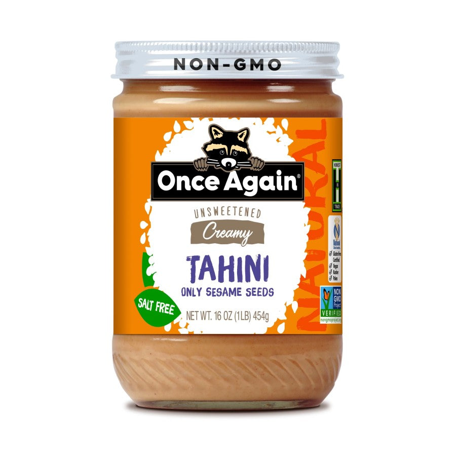 Once Again Non-GMO Sesame Seed Tahini Unsweetened 16oz
