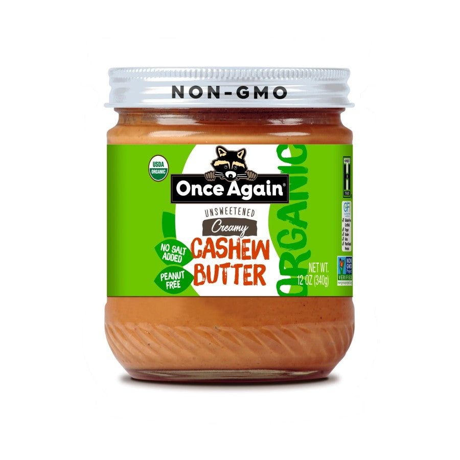 Once Again Organic Cashew Butter Unsweetened 12oz
