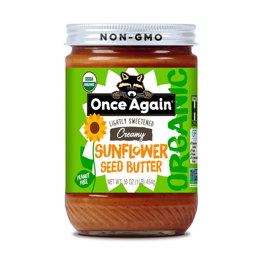 Once Again Organic Sunflower Seed Butter Lightly Sweetened 16oz